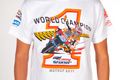 Honda celebrating Stoner's world title with world champion t-shirt
