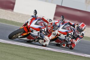 Haslam and Rea test Honda's CBR1000RR SP