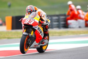 Marquez fastest on rain-affected opening day at Mugello