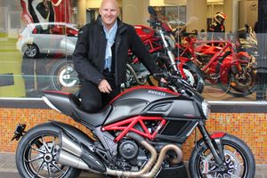 Matt Moran takes delivery of new Ducati Diavel Carbon