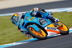 Alex Marquez on Moto3 pole, Miller eighth at home