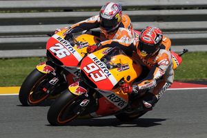 Marquez heads Honda 1-2 in Sachsenring qualifying
