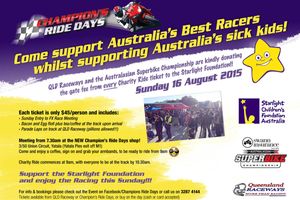 Champion's Ride Days hosting FX-ASC charity ride