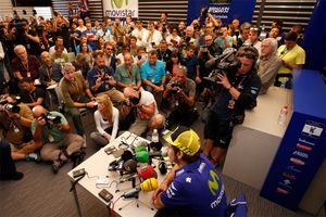Rossi, Lorenzo and Marquez address Valencia media