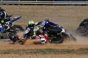 Wakefield Park ASBK race one carnage causes reschedule