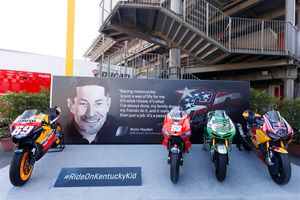 Hayden tribute exhibit set up for Mugello MotoGP weekend