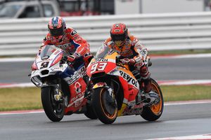 Marquez ties Dovizioso in MotoGP points with Misano victory