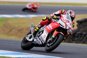 Aprilia's Savadori sets pace in WorldSBK practice two