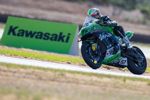 The Bend race podium for Kawasaki BCperformance's Staring