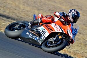Morgan Park ASBK podium for DesmoSport Ducati's Bayliss