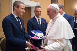MotoGP riders meet the Pope at the Vatican