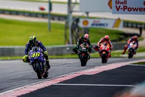 Sepang a positive weekend for Rossi despite crashing out of lead