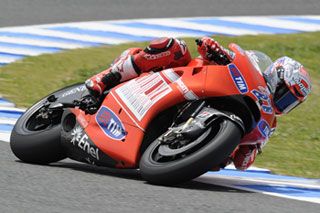 MotoGP: Stoner leads on Friday at Jerez despite late crash