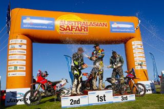 Rally: Grabham leads KTM trifecta for third Safari victory