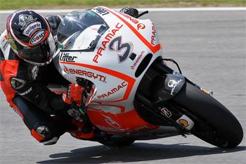 Biaggi completes first day of testing with Pramac Ducati