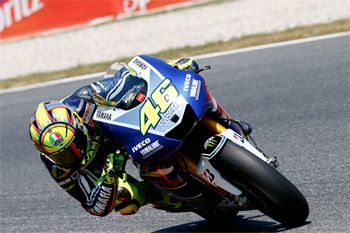 Rossi quickest on Friday at Catalunya from Lorenzo and Pedrosa