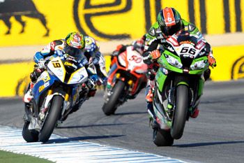 Sykes takes out eventful opening WSBK race at Laguna Seca