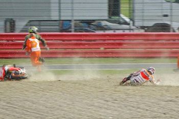 Marquez docked points for involvement in Silverstone warm-up incident