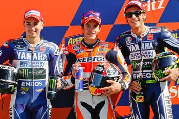 Marquez a half-second clear of Lorenzo in Misano qualifying battle