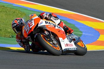 Honda's Marquez secures Valencia pole in record pace